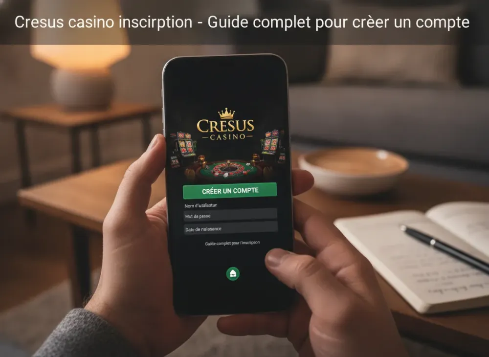 Cresus casino inscription - Guide complet pour créer un compte
