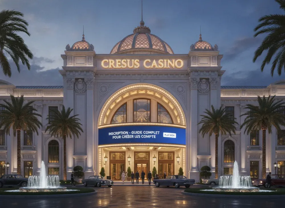 Cresus casino inscription - Guide complet pour créer un compte